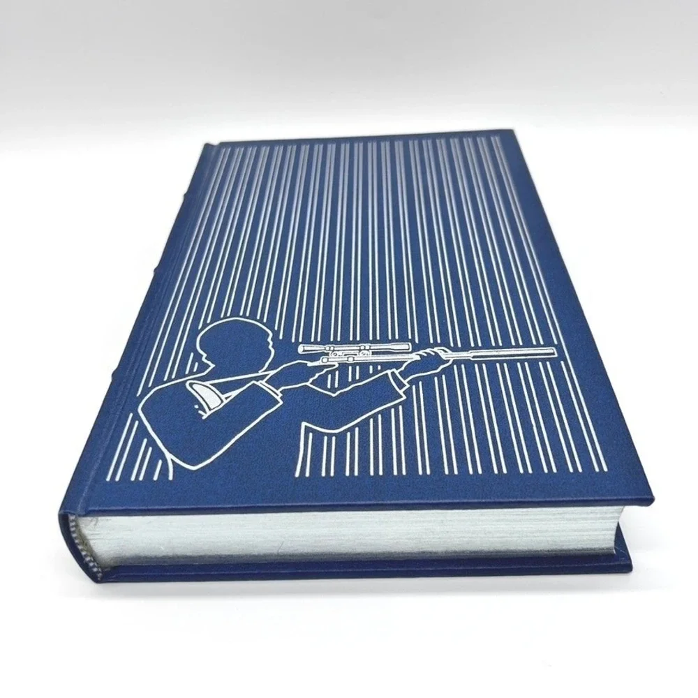 Book The Day of Jackal Frederick Forsyth Franklin Library Mystery Silver Gilt